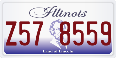 IL license plate Z578559