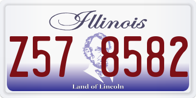 IL license plate Z578582