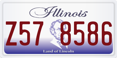 IL license plate Z578586