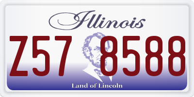 IL license plate Z578588