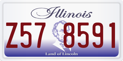 IL license plate Z578591