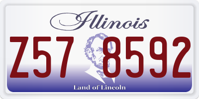 IL license plate Z578592