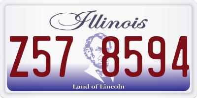 IL license plate Z578594