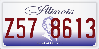 IL license plate Z578613