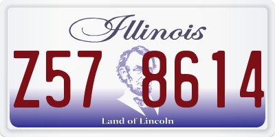 IL license plate Z578614