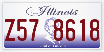 IL license plate Z578618