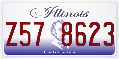 IL license plate Z578623