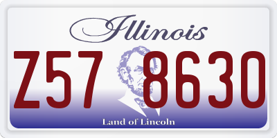 IL license plate Z578630