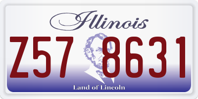 IL license plate Z578631