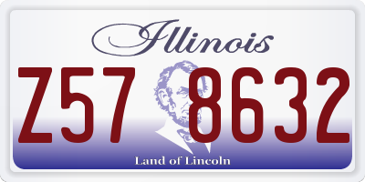 IL license plate Z578632
