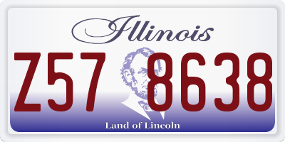 IL license plate Z578638