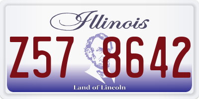 IL license plate Z578642