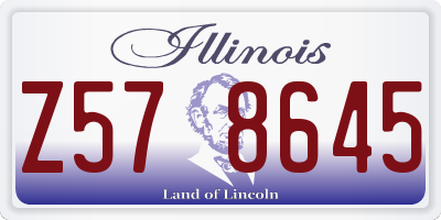 IL license plate Z578645