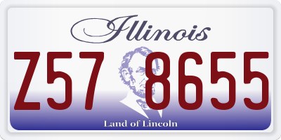 IL license plate Z578655