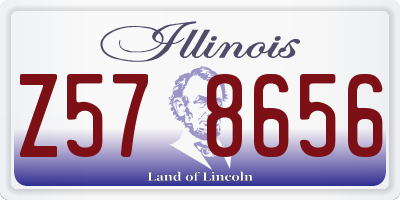 IL license plate Z578656