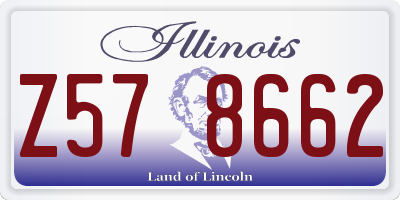IL license plate Z578662