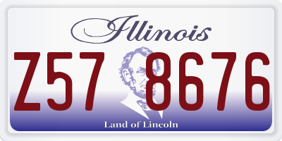 IL license plate Z578676