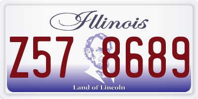 IL license plate Z578689