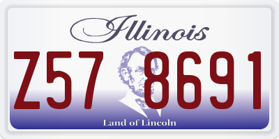 IL license plate Z578691