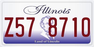 IL license plate Z578710