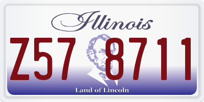 IL license plate Z578711