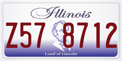 IL license plate Z578712