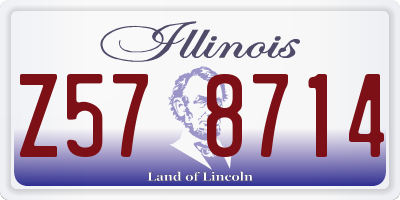 IL license plate Z578714