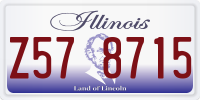 IL license plate Z578715