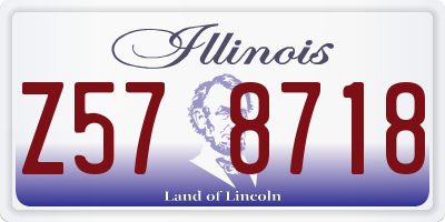 IL license plate Z578718