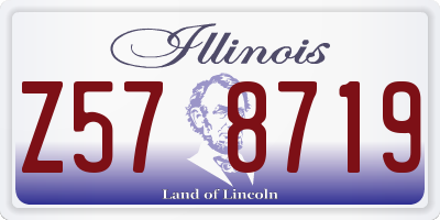 IL license plate Z578719