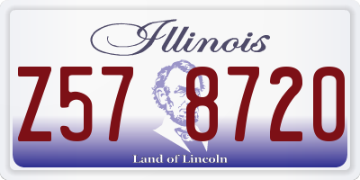 IL license plate Z578720
