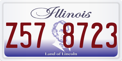 IL license plate Z578723
