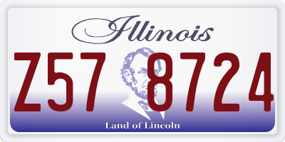 IL license plate Z578724