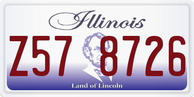 IL license plate Z578726