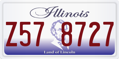 IL license plate Z578727