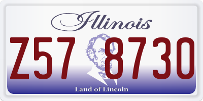 IL license plate Z578730