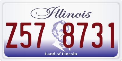 IL license plate Z578731