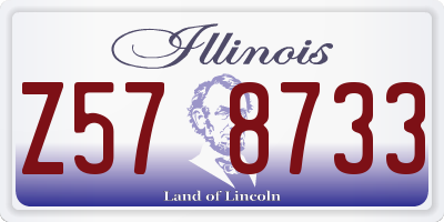 IL license plate Z578733