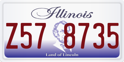 IL license plate Z578735