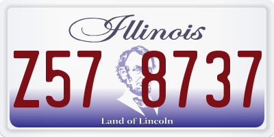 IL license plate Z578737