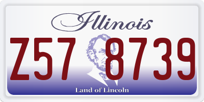 IL license plate Z578739