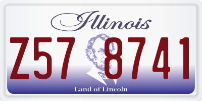IL license plate Z578741