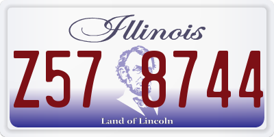 IL license plate Z578744