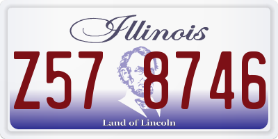 IL license plate Z578746