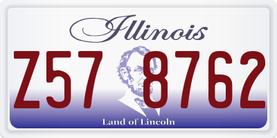 IL license plate Z578762