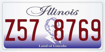 IL license plate Z578769
