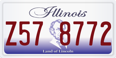 IL license plate Z578772