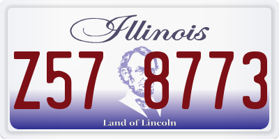 IL license plate Z578773