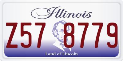 IL license plate Z578779