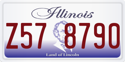 IL license plate Z578790